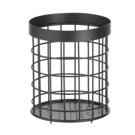 HENDI Cutlery basket black, ⌀120x(H)150 mm