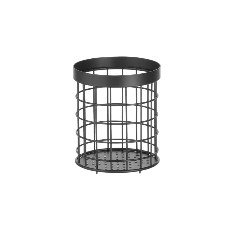 HENDI Cutlery basket black, ⌀120x(H)150 mm