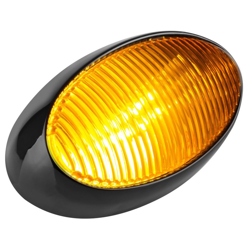 Lumitronics RV 12V LED Oval Porch Utility Light, Clear &