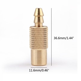 Air Chuck Closed Flow Straight Lock-On Tire Chuck For Inflator Nozzle Adapter Clip Type-Valve Connector Gauge Compressor Tire Inflator Chuck For Semi Hose Long Head Adapter With Gauge Quick