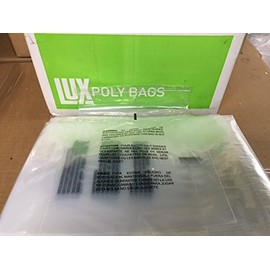 1000 12x17 Self Seal Suffocation Warning Clear Poly Bags 1.5 mil