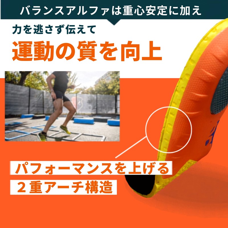 M Mowbray Sports Balanced α High Cushion Insole for Walking,