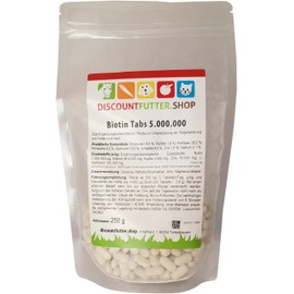 discountfutter.shop - Biotin Tabs 5,000,000 | Hooves - Skin - Fur | Highly Effective for Horses with Brittle Hoof, Dull Fur and Sensitive Skin