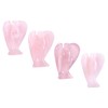 CrystalTears Natural Rose Quartz Crystal Pocket Guardian Angel, 1.5" Reiki
