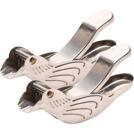 2 Pcs Silver Bird Shape Lemon Juicer Stainless Steel Manual Lemon Juicer and Lime Squeezer, Manual, Stainless Steel Fruit Juicer Portable Lemon Citrus Bird Kitchen