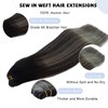 Sew in Hair Extensions Real Human Hair Wefts Extensions 100G