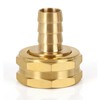 2pcs Solid Brass 1/2" PEX Barb to 3/4" GHT Female