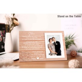 Mom Gift from Son-Picture Frame Gift for Mother of the Groom-Wedding Present for Mom-Bridal Shower Present for Mother of the Groom-You'll Always Be Number 1 and I'll Always Be Beside You