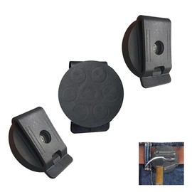 XNDGURE 3PCS Magnetic Belt Clip Men Tool Belt for Screws Nails Screwdrivers Wrench Metal Accessories Tool and Hardware Holder