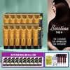 Bostina The Plus 12 units + 20 ampoules + 5 tail combs, 3. No. 3 wine brown (reddish brown) / 보스티나 더 플러스 본품 12개+앰플 20매+꼬리빗 5개, 3. 3호 와인브라운 (적갈색)