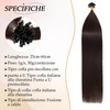 U-Tip Real Hair Bondings Extensions, 50 cm, Dark Brown #2