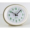 Champion Stylish Bold Traditional Oval Silver Quartz Sweeping Non Ticking