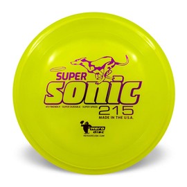 Hero Disc USA Hero SuperSonic 215 K9 Candy Plastic Dog Frisbee, Outdoor Dog Toy and Pet Frisbee, Puncture Resistant Dog Flying Disc