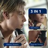 rategist Cordless Electric Razor for Men: 3-in-1 Shaver for Beard/Nose/Sideburns