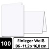 100 x Foldable Insert Paper for B6 Double Cards -