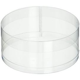 HEIKO 62-0973-49 Crystal Box, Standard Type, Cylindrical Small (Shallow), 10 Pieces