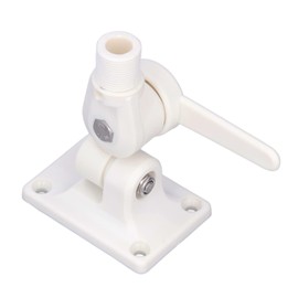 Keenso Marine Antenna Mount, Boat VHF Antenna Ratchet Mount, Adjustable Mount Base for Boats, Marine Boat/Yacht Parts