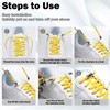 YUNAI No Tie Shoe Laces, 100cm Rotary Buckles Elastic Shoelaces