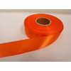 2 metres of 25mm Satin Ribbon Pumpkin Dark Orange Double