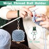 3Pcs Portable Wrist Yarn Holder,Wooden Yarn Organizer to Prevent Entanglement,
