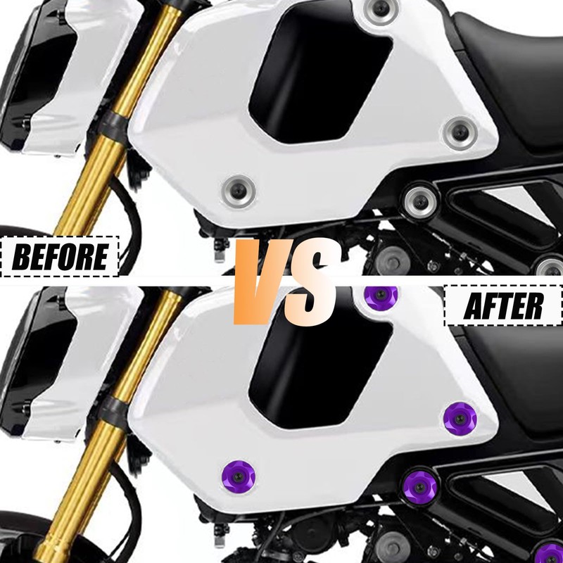 KKZOL 12 Pcs Fairing Washers Colored Side Panel Dress Up