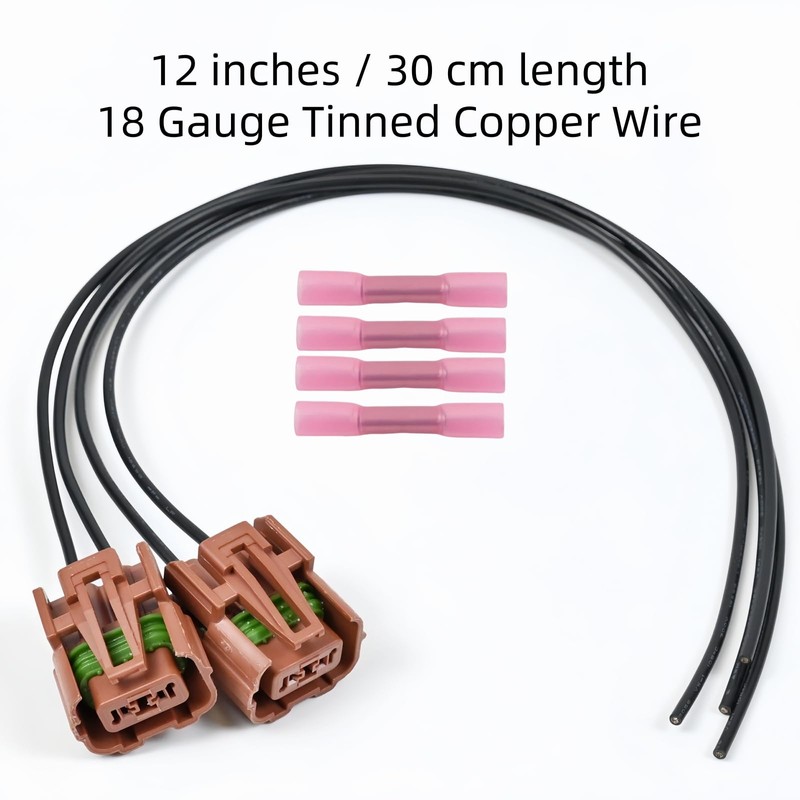 2PCS Front Fog Light Connector Harness fit for Jeep Wrangler