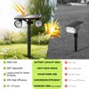 Paktonvo 2Pack Solar Lights Outdoor Waterproof, 6000K Ultra Bright，2 Lighting