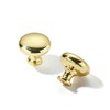 Khtumeware 10 Pack 1-1/4 inch(32mm) Polished Brass Cabinet Knobs -