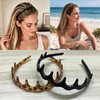 8Pcs Tortoise Shell Headband Fashion Plastic Headbands with Teeth Comb