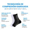 S 6pcs Calcetas, Medias De Compresión,apto Para Deportes .