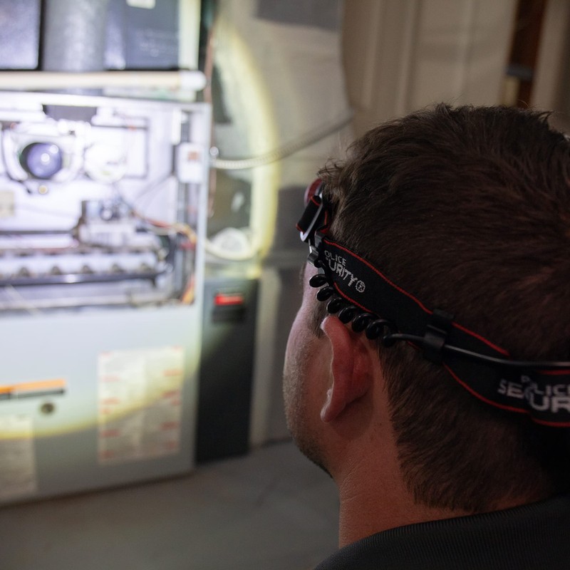 Police Security Lookout Headlamp - 1000 Lumens - Water Resistant