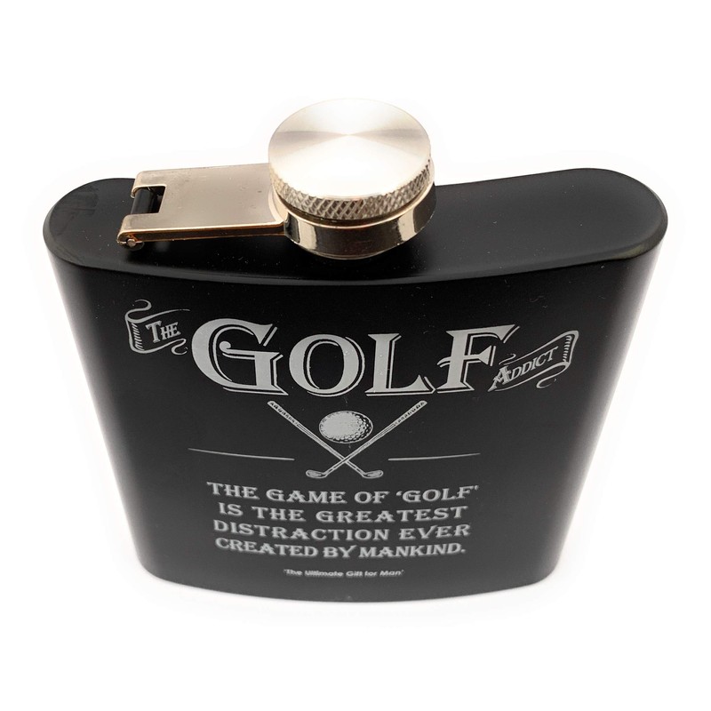 Arora Ultimate Gift for Man 8874 Golf Hip Flask, Multicolour,