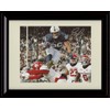 Saquon Barkley Autograph Promo Print - Penn State Football- Jumping