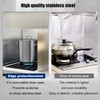 KOBSAINF 4-Sided Foldable Oil Splatter Guard, Stainless Steel for Frying