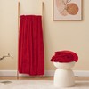 Aisbo Fleece Blanket Red Throw - Versatile Soft Warm Blanket