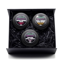 Naturally Wicked® 3 Step Mamma Kit - Breast Firming Cream | Nipple Treatment | Stretch Mark Corrector