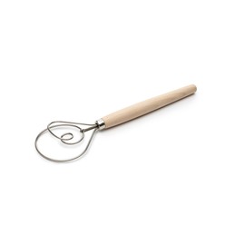 Fox Run 5836 Danish Dough Whisk, Stainless Steel/Wood