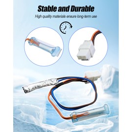 QAGGUM Refrigerator Defrost Temperature Sensor Fit for LG Kenmore, Replace 6615JB2005H 6615JB2005M 1266868 AP4438477 PS2451792 EAP2451792