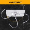 EBUKTUK Wall Hooks with Good Adhesion, Wall Hook Waterproof Transparent