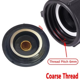 IBC Tank Tote Adapter, IBC Tote Tank Drain Adapter Fitting S60x6 Coarse Thread to Water Tote Hose Connector (Male Thread, 1")