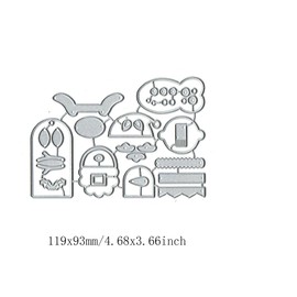 NUOM Various Christmas Tag Metal Die Cuts,Merry Christmas Snata Penguin Card Cutting Dies Cut Stencils DIY Scrapbooking Photo Album Decorative Embossing Paper Card Making