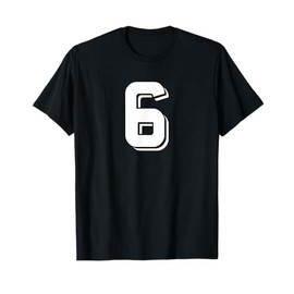 Number 6 Retro Sports Team T-Shirt
