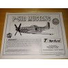 Hobbico Top Flite P-51B/51D Mustang 60 Scale Manual Instruction Book