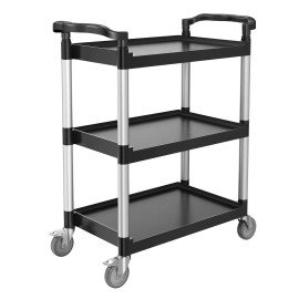 300 Lbs Load Capacity 3-tier Utility Plastic Cart 24.4 X 16.1-in 360 Degrees Swivel Wheels 2 Brakes Model D0100XU6I9VDefault: Default
