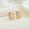 LILIE&WHITE Women's Earrings in Gold and Silver, Modern Design, Gold
