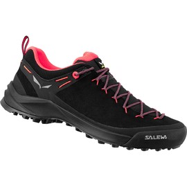 Salewa Wildfire Leather - Women's Black/Fluo Coral 8.5