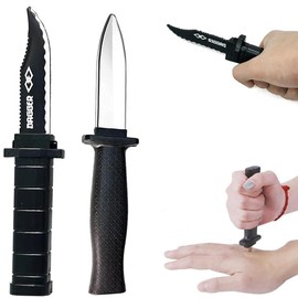 COYUN 2PCS Verschwindete Trickmesser Einziehbare Klinge Gefälschte Theatermasser Zaubermesser Kunststoff Scherzartikel Zaubertrick Requisiten für Kinder Erwachsene Aprilscherz Klassisch Stil