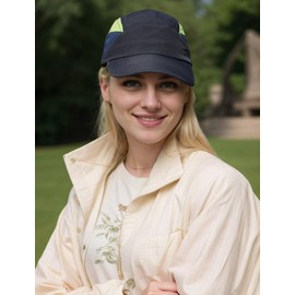 Adigau Women's Quick-Drying Baseball Cap Breathable Sports Cap Summer Peaked Cap Adjustable Cap Lightweight Baseball Caps for Outdoor Running Camping Hiking, black, Unit size