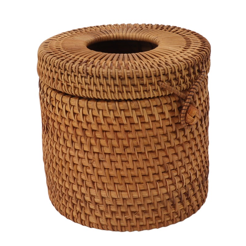 Rectangular Rattan Tissue Box Cover Rattan Woven Tissue Box Holder