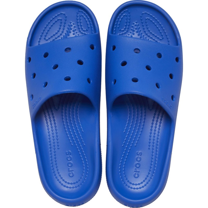 Crocs Unisex's Slides, Blue Bolt, 11/11.5 UK